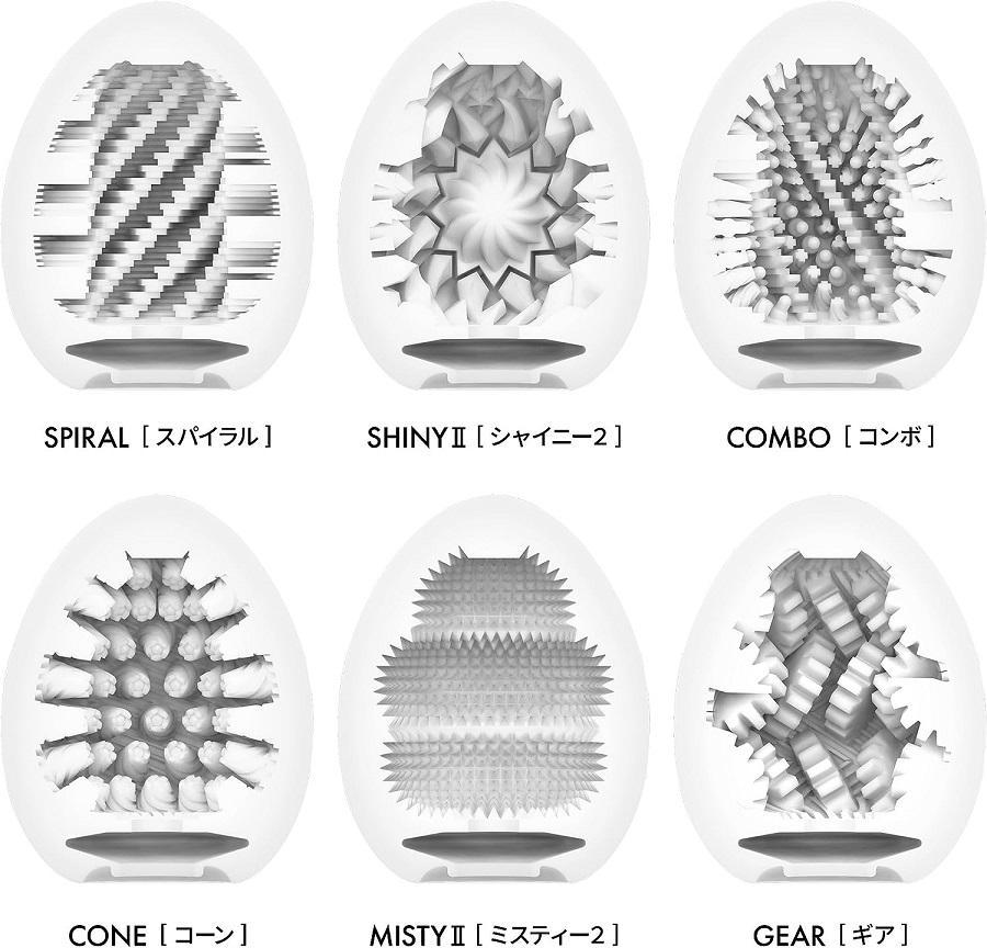 Multi-stage rib spiral edge stimulation.
Continuous multi-st... Tenga - Egg Spiral photo-5