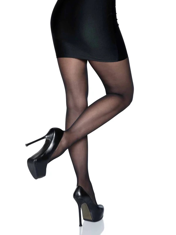 This is your favorite pair of comfortable, flattering tights... Leg Avenue - Mercedes Crotchless Pantyhose - Black photo-6