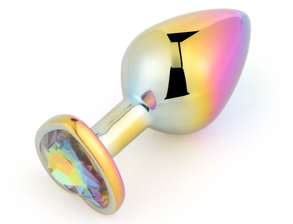 The Rainbow Heart Butt Plug features its radiant rainbow hue... MT - Heart Butt Plug S - Rainbow photo-4