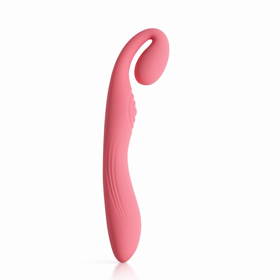 Escape into blissful new sensual territory with the revoluti... Arosum - G-Snuggle Unisex Vibrator - Pink photo-3