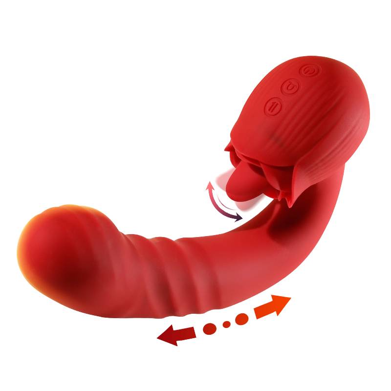 10 speeds Vibration
10 speeds Thrusting &nb... Secwell - Rose Thrusting Vibrator - Red photo-5