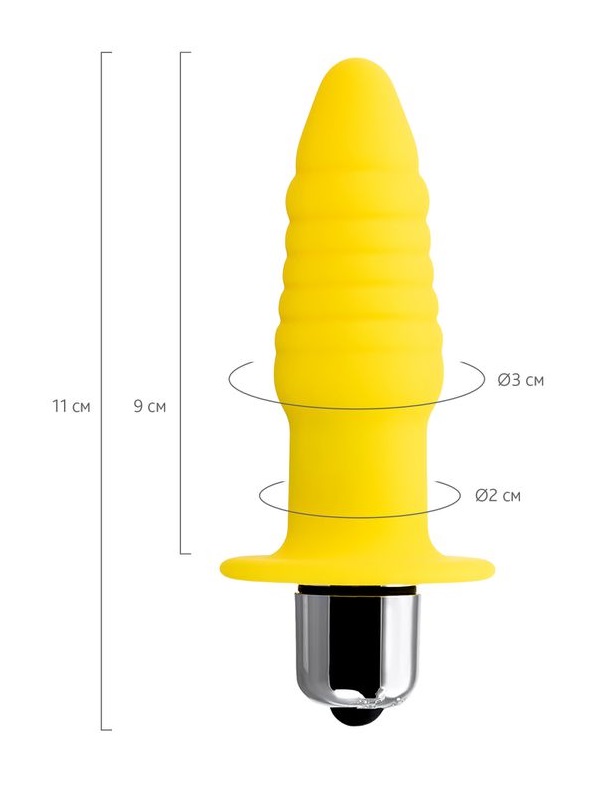 Lancy The toy fills out in the inside. A vibration is a plea... ToDo - Lancy Vibro Plug - Yellow photo-7