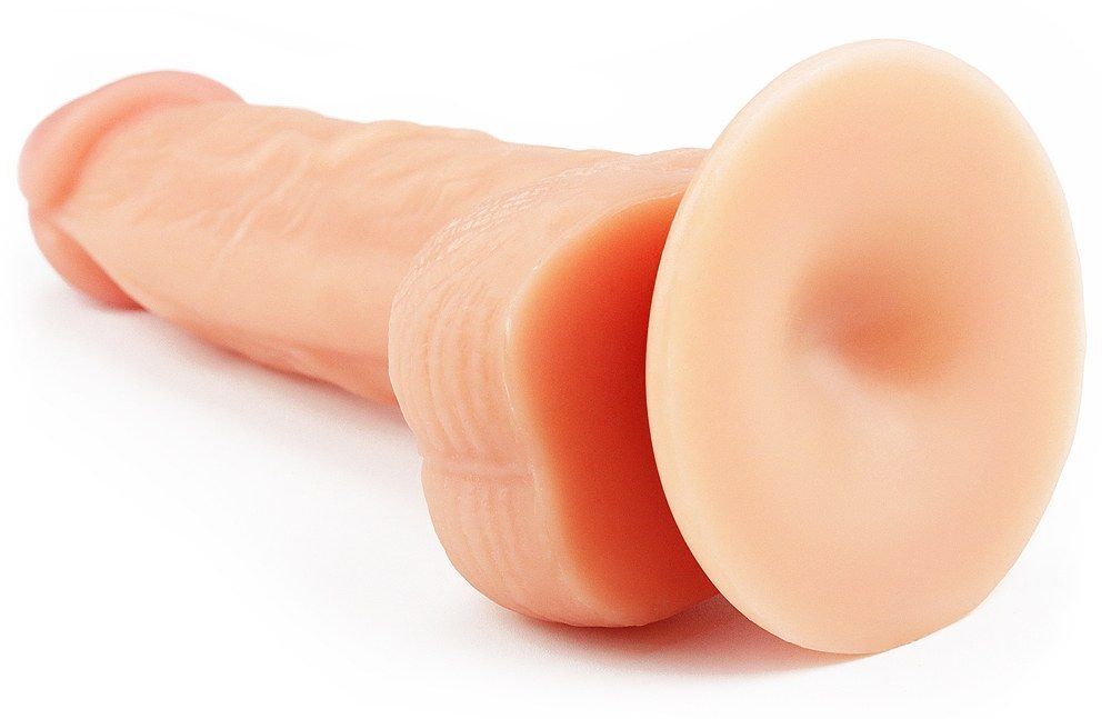 Explore every inch of The ultra Soft dude dildo .Satisfy you... Lovetoy - 8" The Ultra Soft Dude - Flesh photo-7