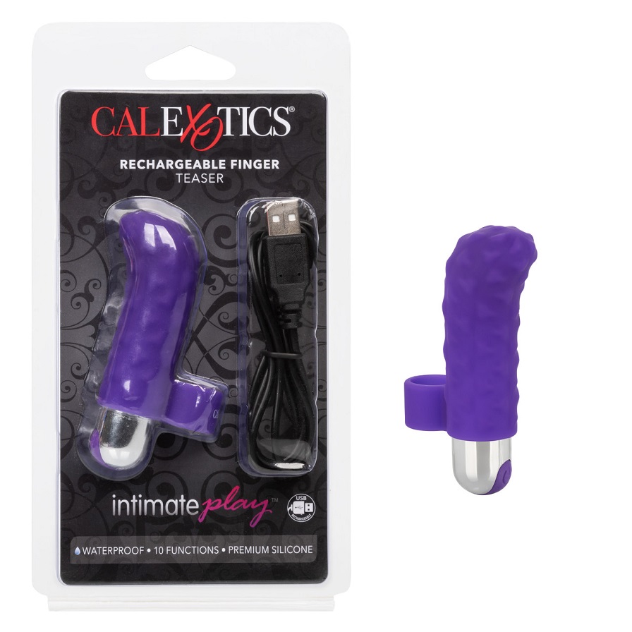 CEN - 羅紋挑逗手指震動器 - 紫色 CEN - 羅紋挑逗手指震動器 - 紫色 照片-10