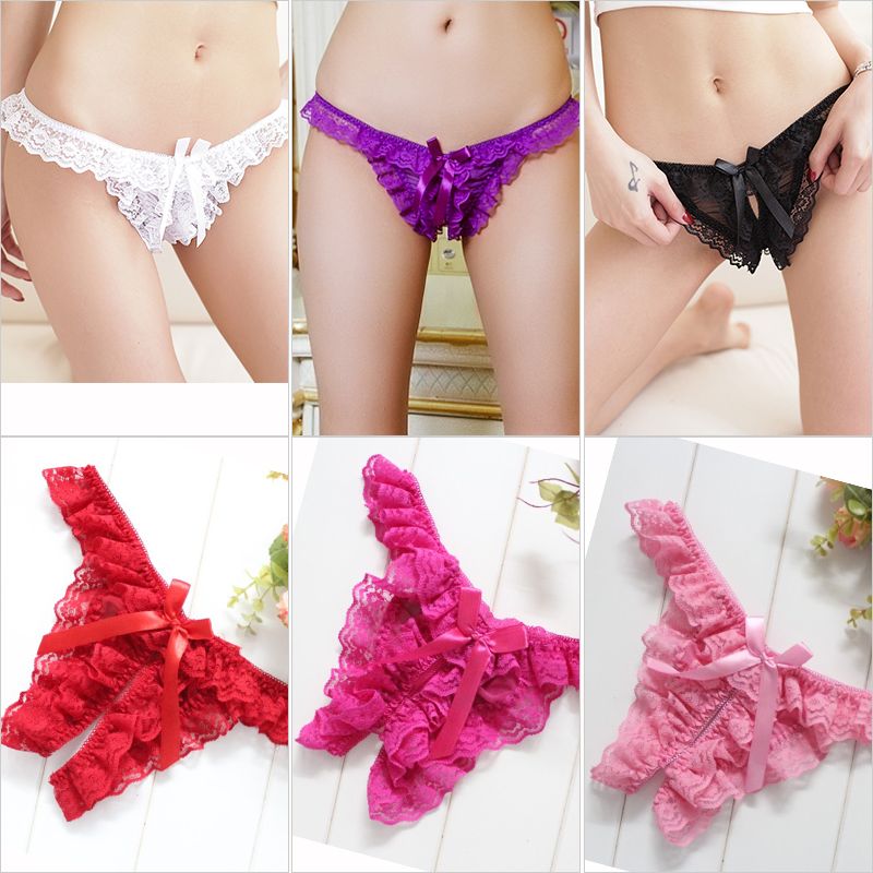 Romantic lace fabric, private opening design, a beautiful bu... SB - Thong T115 - Pink photo-7
