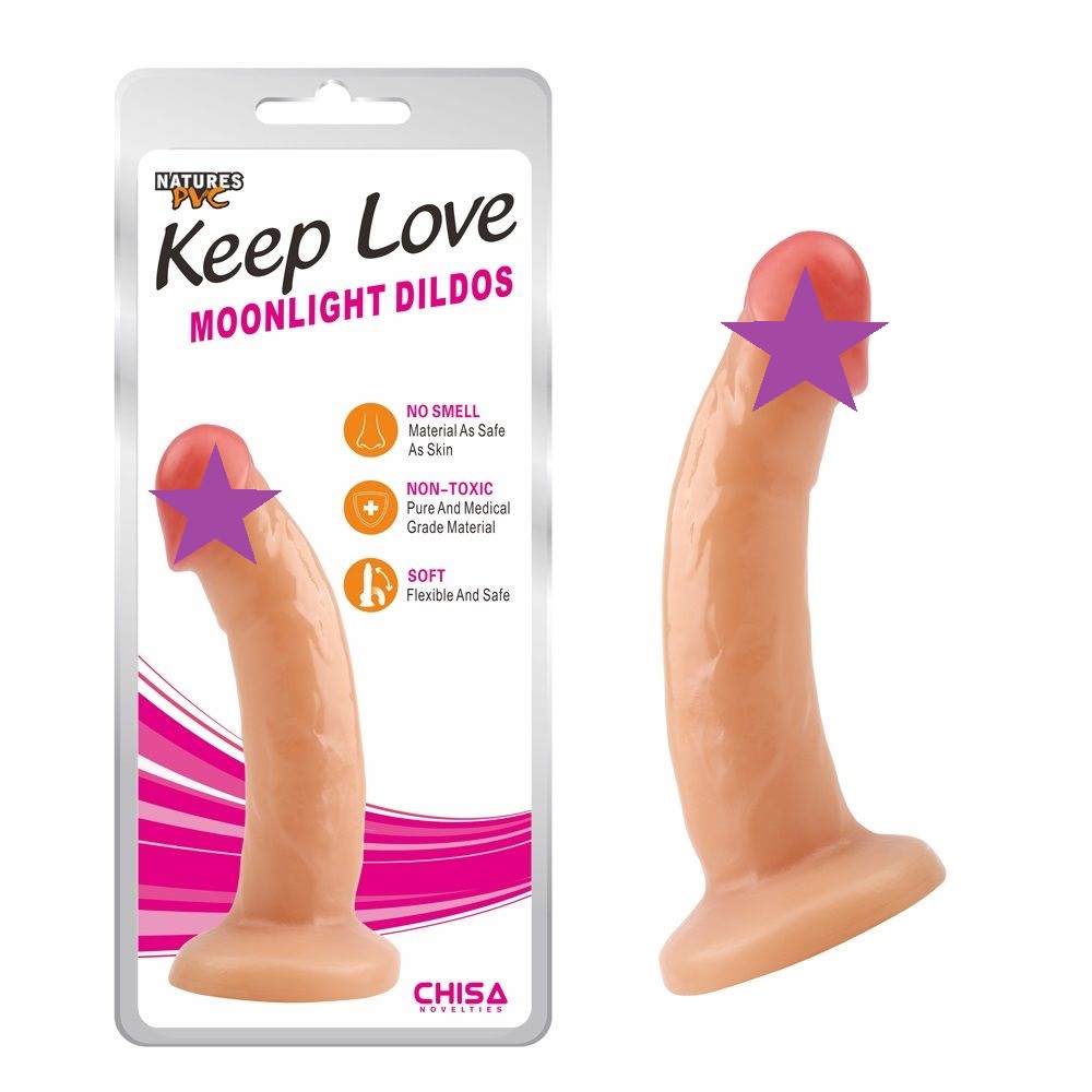 Material:Natures PVC
Product Size:18.5cm, Φ3.7cm
Product Wei... Chisa - Keep Love Moonlight Dildo - Flesh photo-2