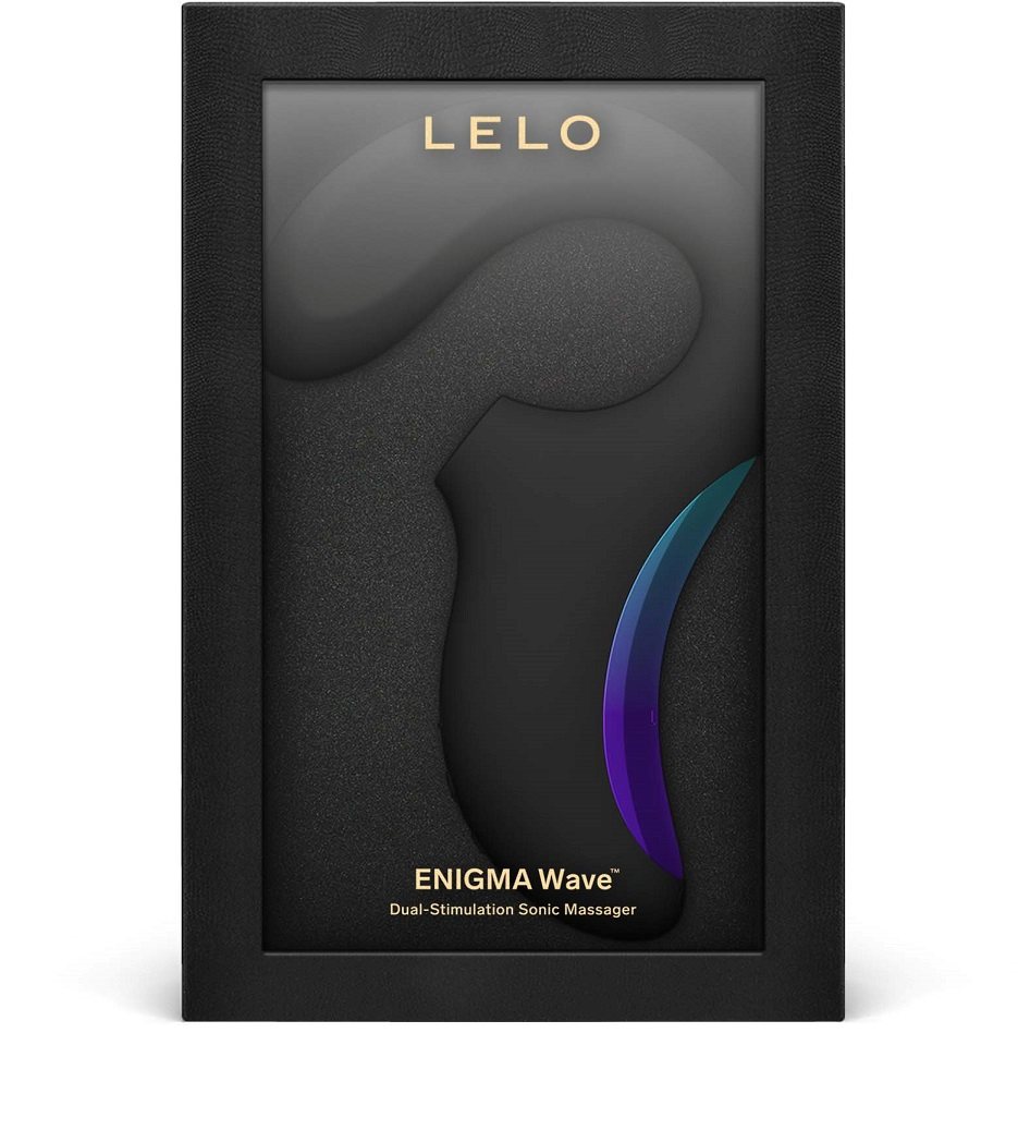 Meet the spectacular triple-action sonic massager that will ... Lelo - Enigma Wave Clitoral Stimulator - Black photo-10
