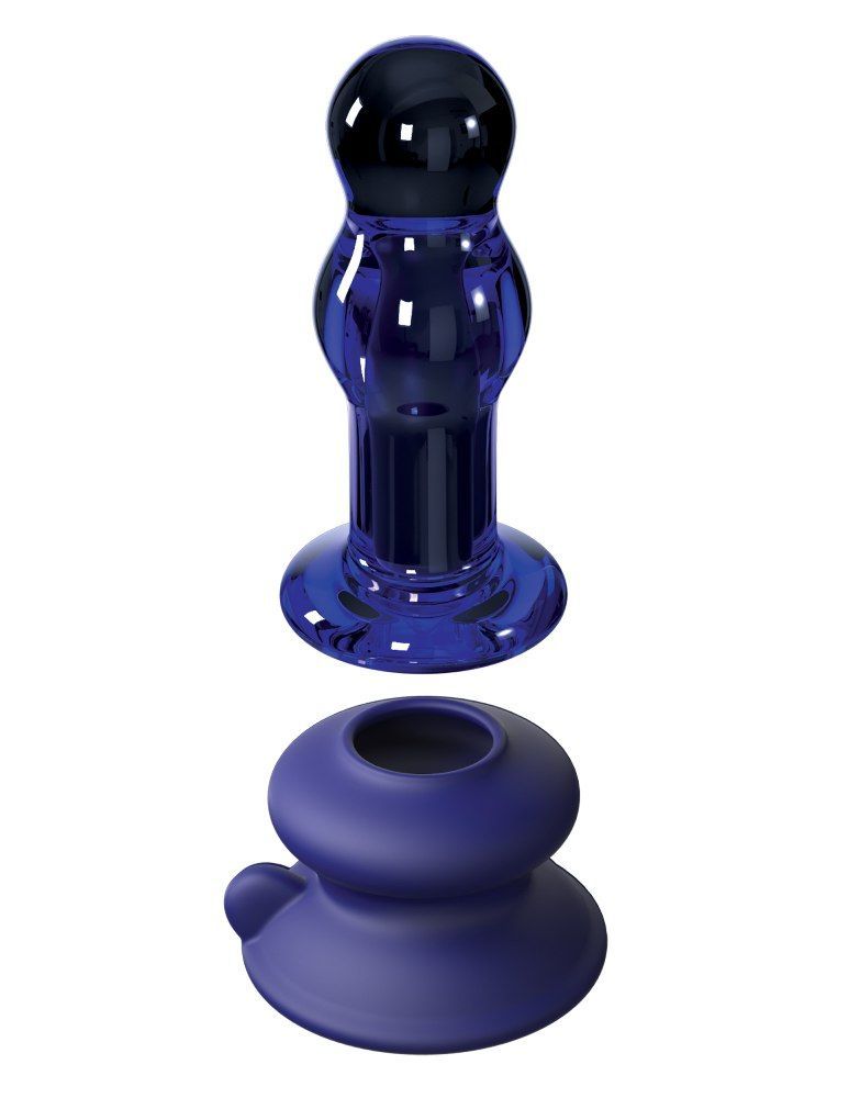 Icicle No. 83 is designed to create the ultimate experience ... Icicles - Vibro Glass Plug No 83 - Blue photo-2