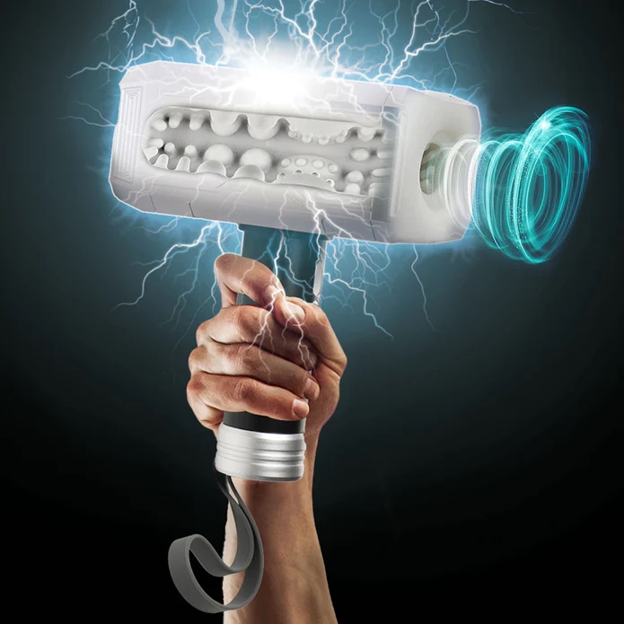 When you're a hammer everything looks like a nail, but w... LoveBotz - Thunder Stroker - White photo-2