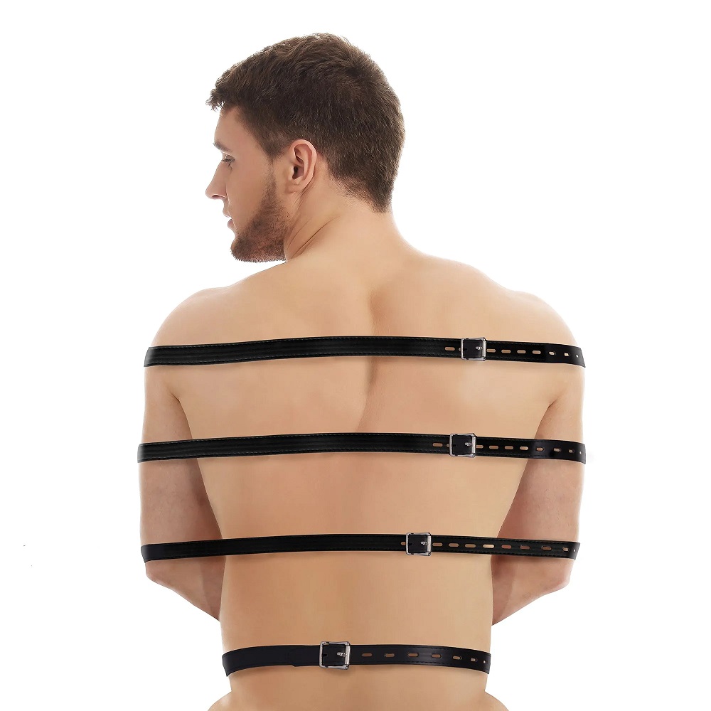 Do you want to take control of your submissive in your BDSM ... Ouch - Full Body Bondage Belts - Black photo-3
