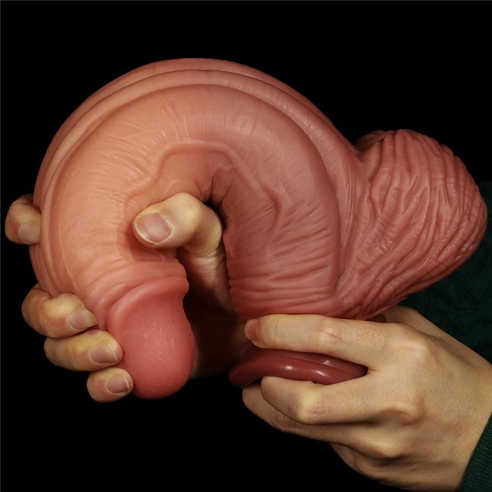 Built to deliver the most lifelike satisfaction, Love Toy Ki... Lovetoy - 10" Dual Layered King Sized Cock photo-6