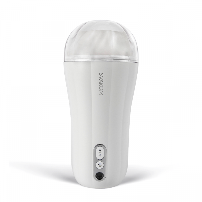 The built-in outstanding motor creates 5 different vibrating... SVAKOM - Robin Stroking Masturbator - White photo-7