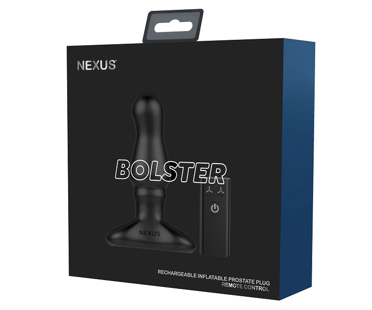 Nexus Bolster is a remote controlled vibrating prostate plug... Nexus - Bolster Inflatable Plug w Remote - Black photo-6