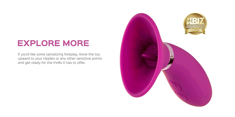 Diving into the pleasures that are yet to be discovered and ... Honey Play Box - Seduction Suction Vibrator - Purple photo-4