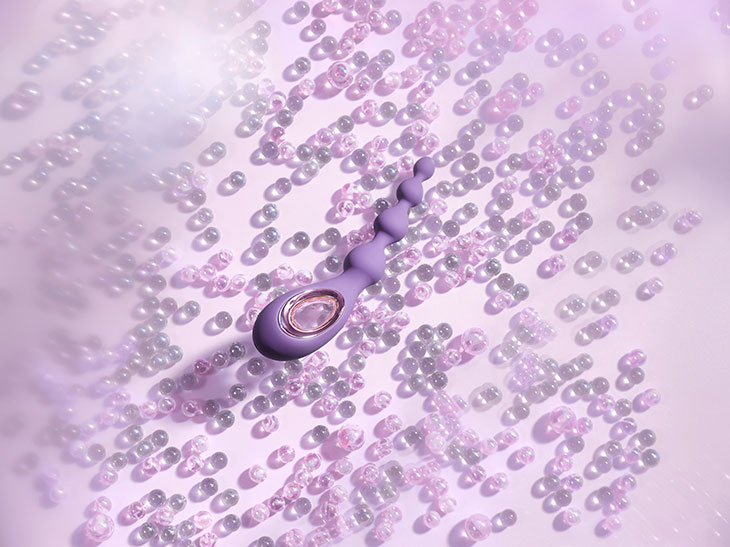 SORAYA Beads is a gender-neutral anal beads massager designe... Lelo - Soraya Anal Beads - Violet Dusk photo-4