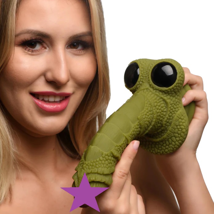Dive deep into new fantasies with this Swamp Monster dildo f... Creature Cocks - Swamp Monster Dildo - Green photo-2
