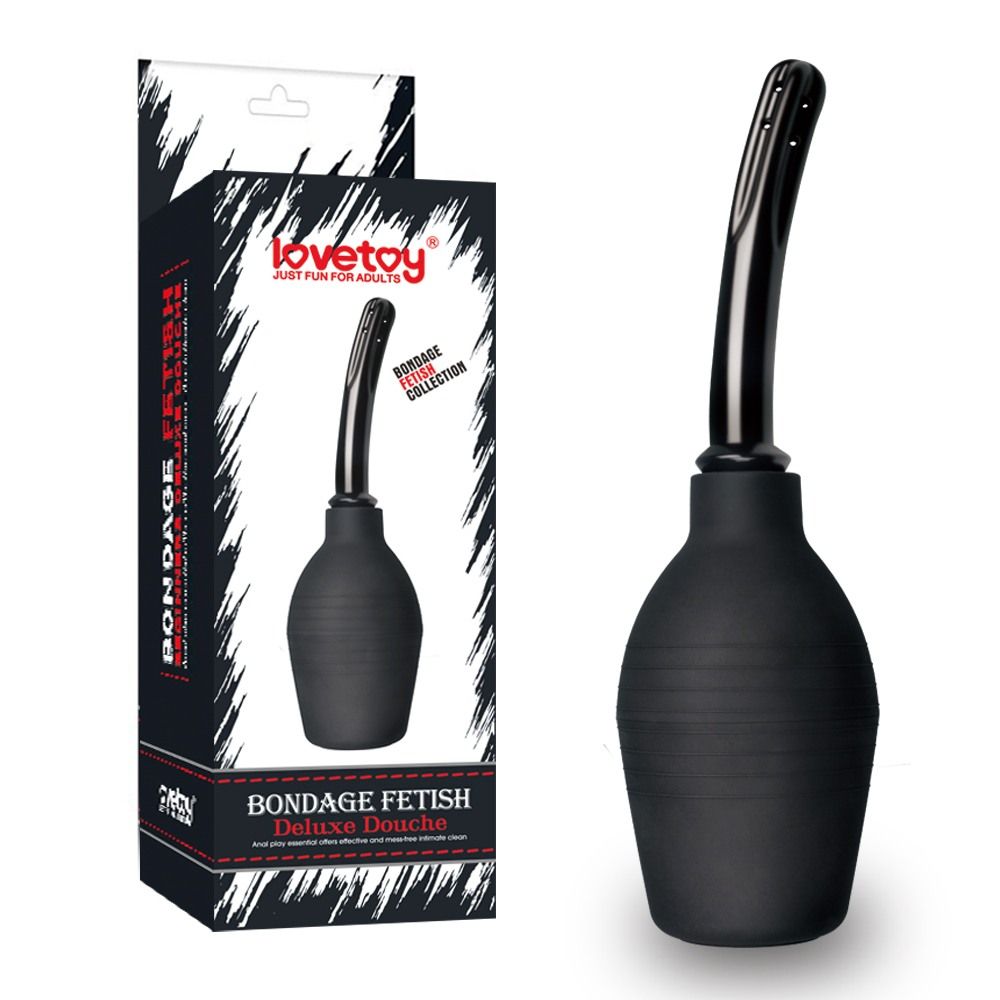This effective anal douche is so easy to use with a soft, sq... Lovetoy - Bondage Fetish Deluxe Douche 25.5cm photo-4