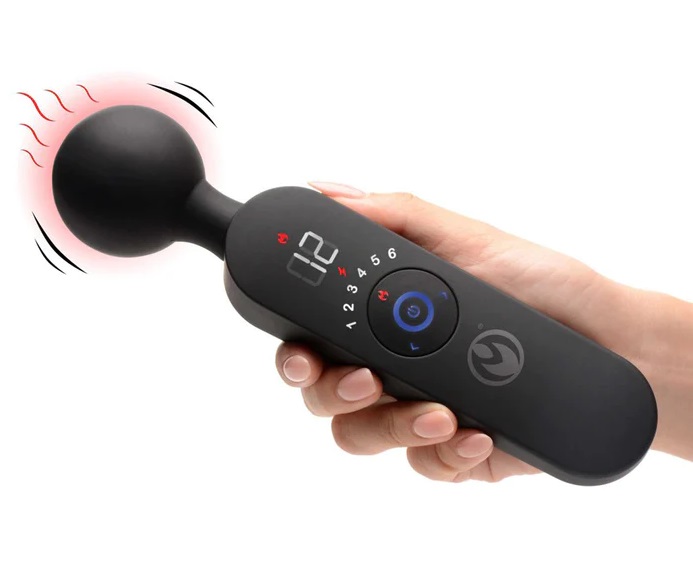 Get ready for a hot date with your favorite toy! This premiu... Master Series - 72X Thunder Heating Massager - Black photo-4