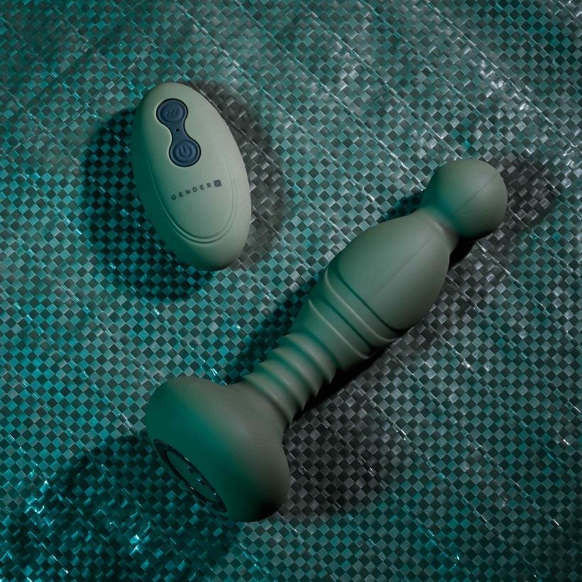 Take command with The General - a sturdy, dual-motor toy wit... Gender X - The General Anal Vibrator - Green photo-3
