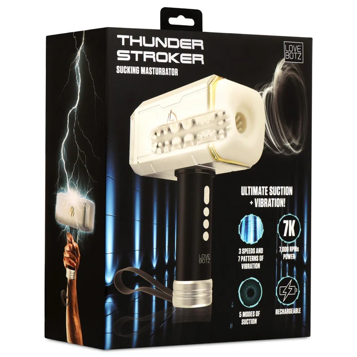 When you're a hammer everything looks like a nail, but w... LoveBotz - Thunder Stroker - White photo-11