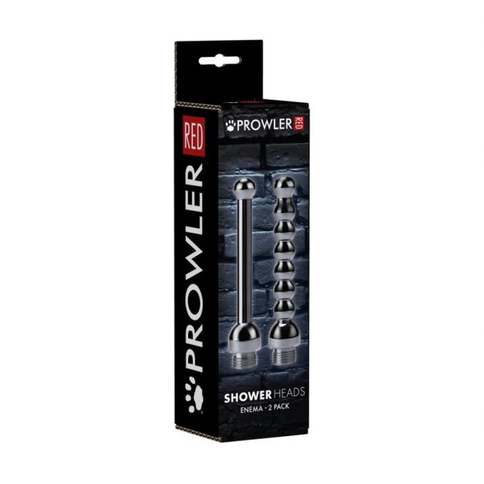 Make intimate cleansing fun with the Prowler Red Shower Head... Prowler - Anal Shower Heads - Black/Silver photo-3