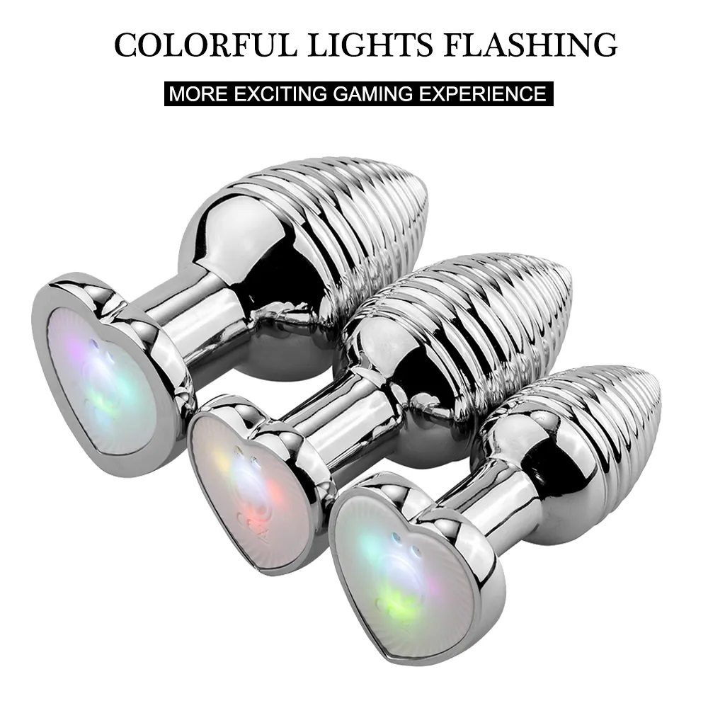 Heart base glowing anal plug can be controlled with the incl... MT - Glow Heart App Vibro Plug S photo-6