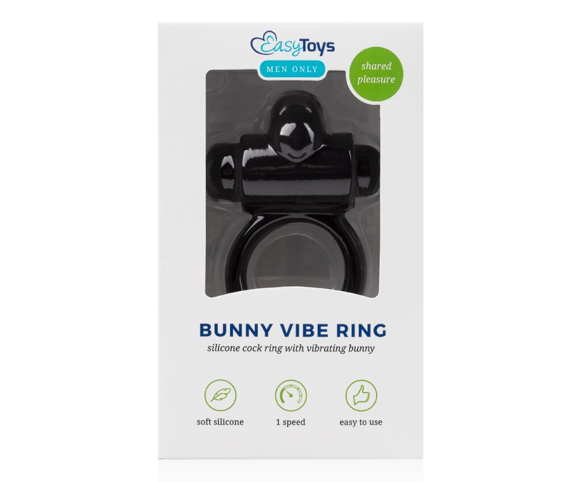 Enjoy extra stimulation together with your partner with the ... Easytoys - Bunny Vibe Ring - Black photo-9