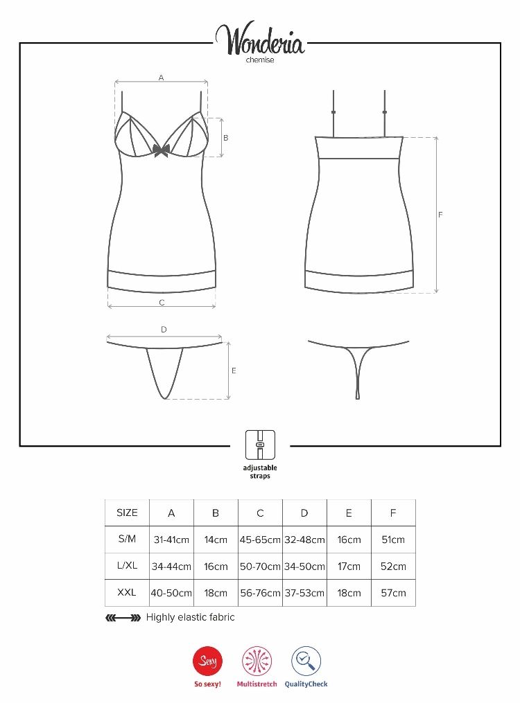 Just put on this wonderful chemise and let it uncover your p... Obsessive - Wonderia Chemise & Thong - Black - L/XL photo-9