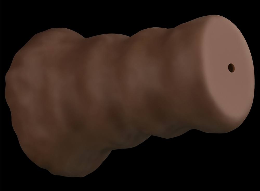 Highly detailed and expertly hand crafted, this realistic al... Lovetoy - Alien's Pie Masturbator #2 - Brown photo-8