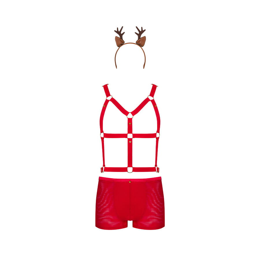 The playful Mr. Reindeer is in the mood for some fun! The sp... Obsessive - Mr Reindy Set - Red - S/M photo-3