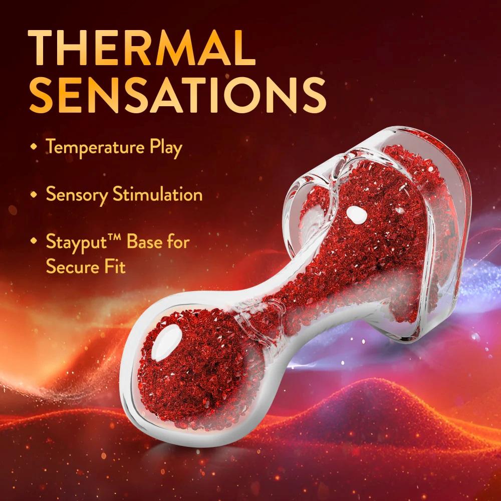Radiate beauty with Oh My Gem Lustre, a luxurious anal plug ... Oh My Gem - Lustre Butt Plug - Red photo-4