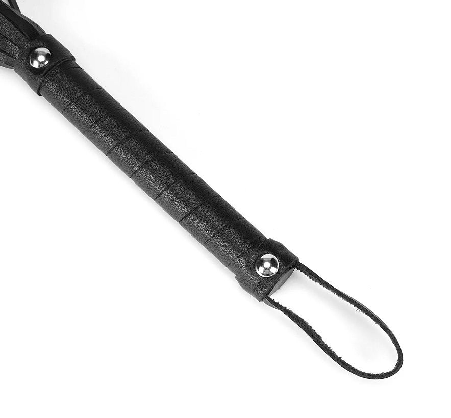 Eco-friendly material, composed of 50% recycled leather and ... Liebe Seele - Black Bond Flogger photo-4