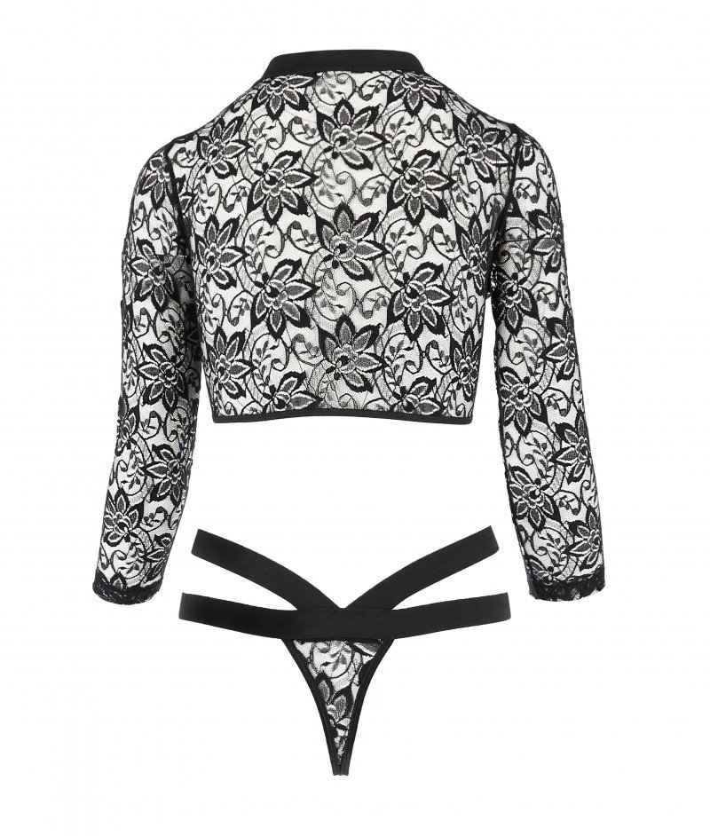 Leticia's bodysuit is an extravagant proposition for all... Passion - Leticia Body - Black - L/XL photo-6