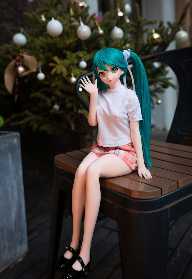 To check the sample of realistic doll visit our showroom.
... Miku Anime Mini Realistic Sex Doll, Skinny, Silicone with Vinyl Head 60 cm (2 ft) photo-3