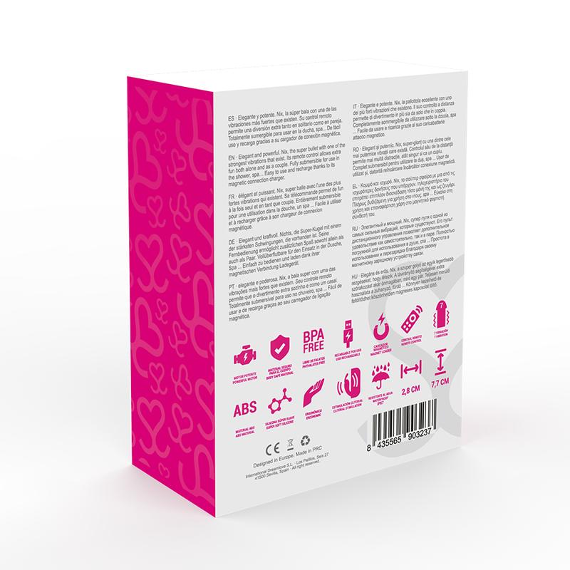 Nix is a remote control vibrator that stimulates all your se... Moressa - Nix Remote Control Bullet - Pink photo-3