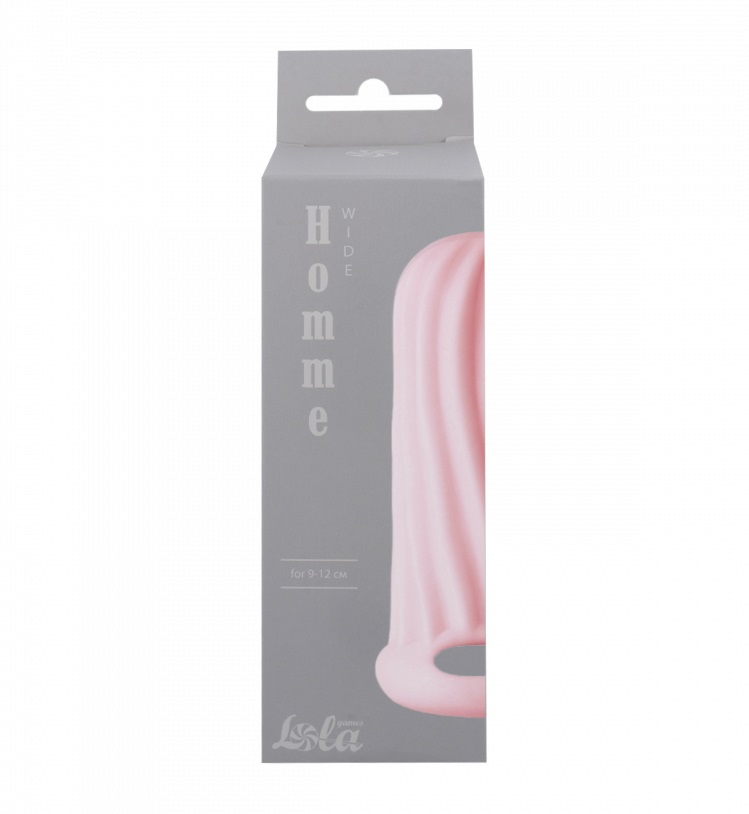The Wide penis sleeve from the Homme collection is perfect f... Lola Games - Homme Wide Sleeve S - Pink photo-3