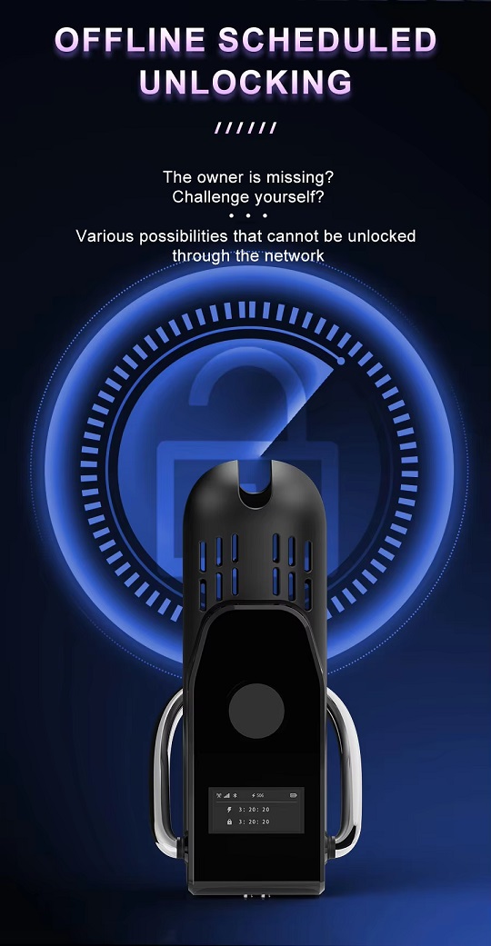 Introducing the Smart CAG·INK Pro Cellmate 3 Chastity Cage: ... QIUI - 3.0 App-Control Chastity Device L - Black photo-9