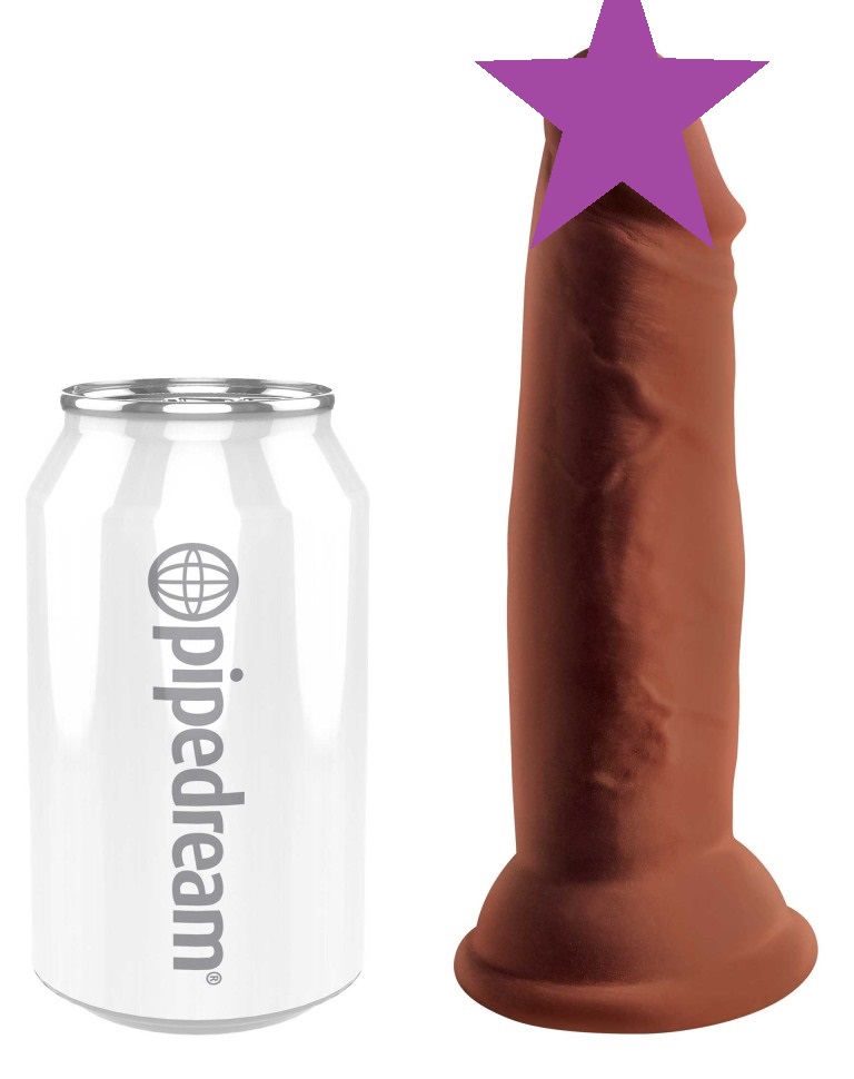 The King Cock Plus 6" Triple Density Cock is made of ne... King Cock - Triple Density Cock 6" - Brown photo-2