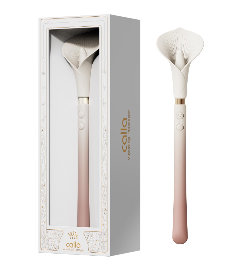 Drawing its inspiration from the elegant Calla Lily, this re... Zalo - Calla Dual Head Vibrator - Blossom Pink photo-23