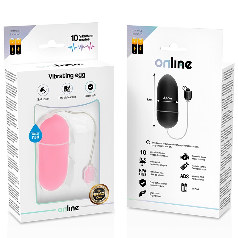 Enjoy the 10 amazing vibration modes of this egg, from a sof... Online - Vibro Egg - Pink photo-5