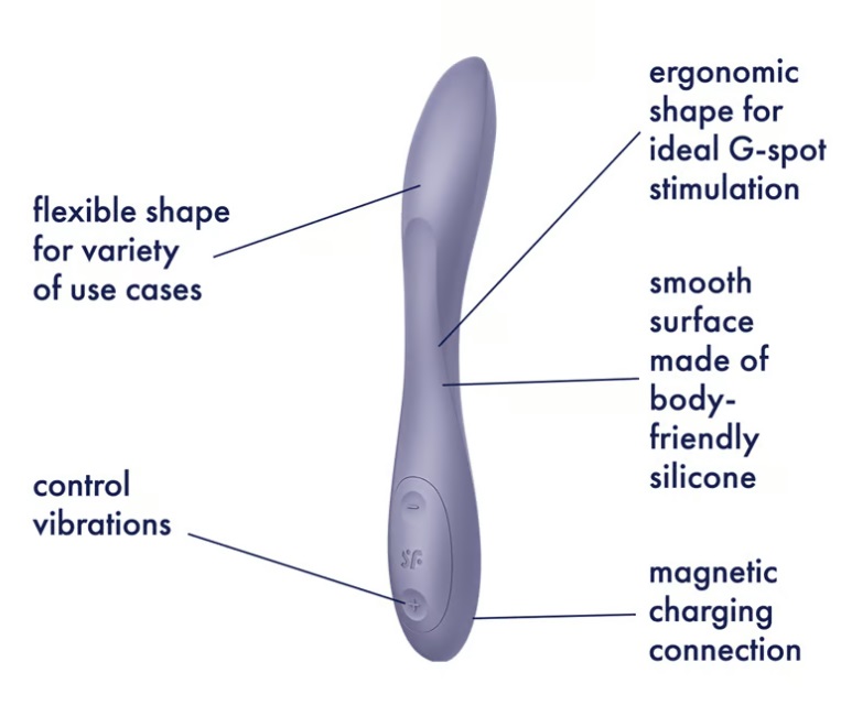 The G-Spot Flex 2 pampers the G-spot and clitoris whatever w... Satisfyer - G-Spot Flex 2 Vibrator - Lilac photo-6