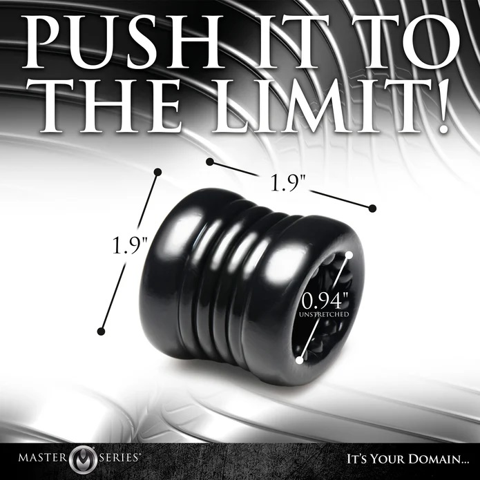 Enhance your pleasure and extend the duration of your play w... Master Series - Ball Stack Stretcher - Black photo-8