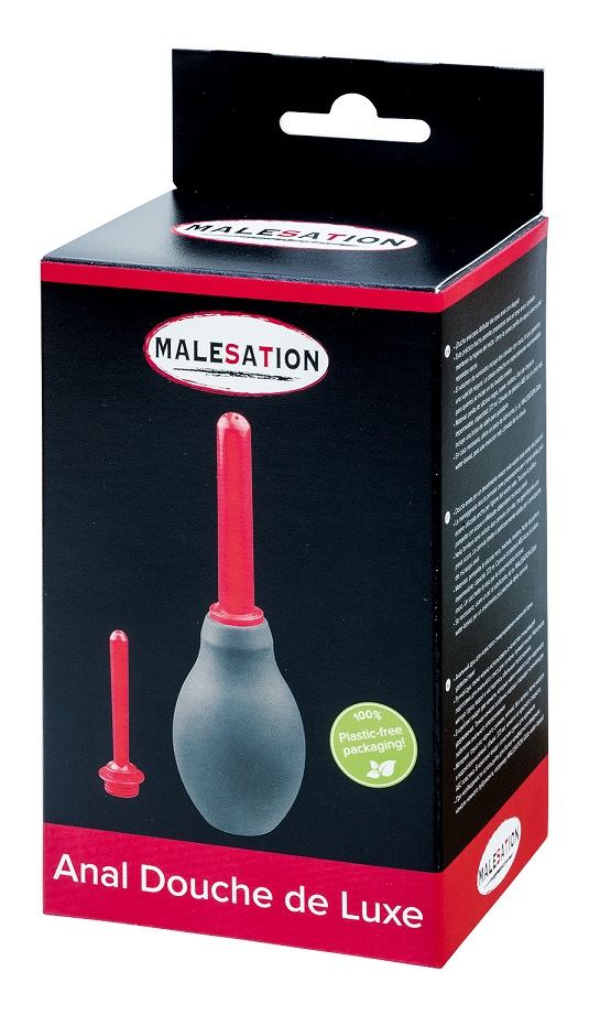 Anal douche for giving zesty delight to your anal pleasure z... Malesation - Anal Douche de Luxe - Black photo-3