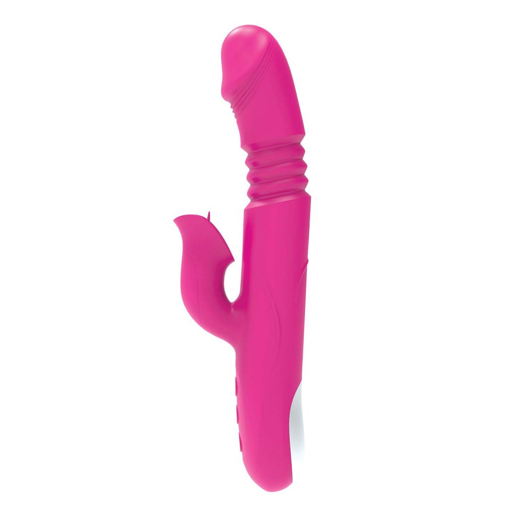 Pleasure yourself like royalty with The Royale Passion Heat ... Nasstoys - Passion Heat Thrusting Rabbit Vibrator - Pink photo-3