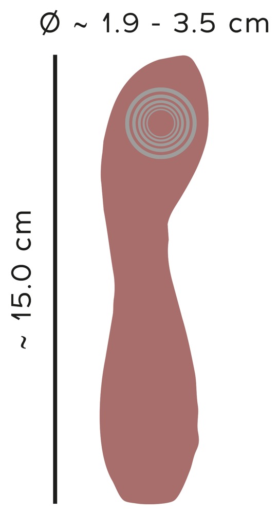 The vibrator Hazel 05 from You2Toys impresses with its curve... You2Toys - Hazel 05 Vibrator - Brown photo-10