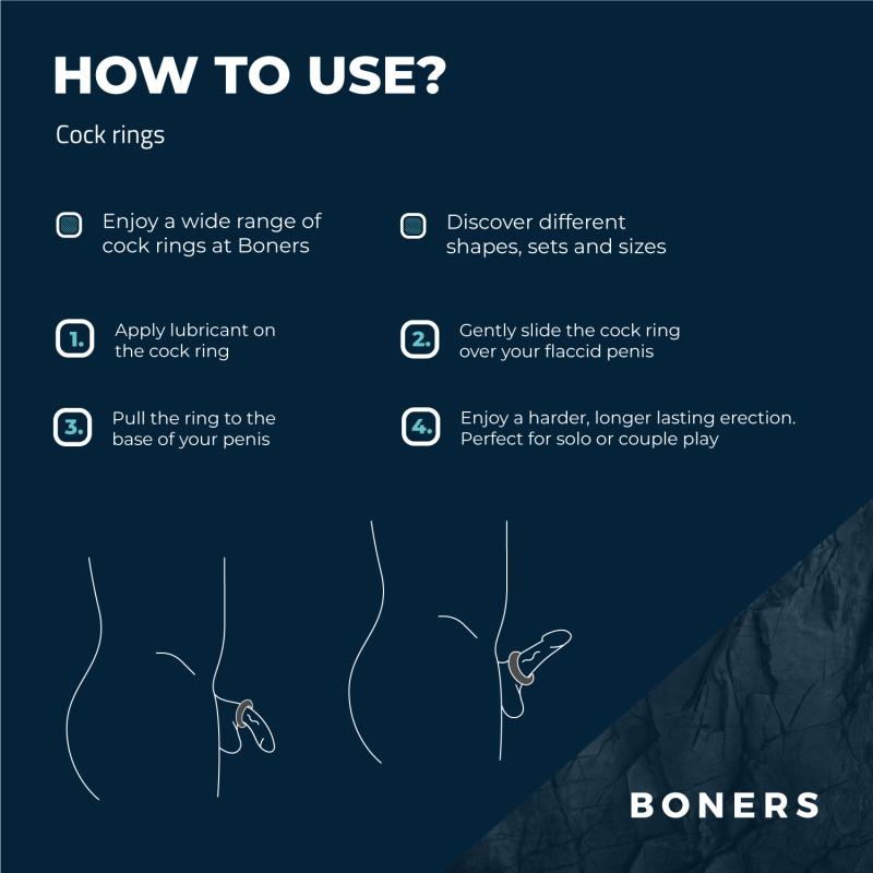 Wearing a cockring enhances stimulation and sensitivity duri... Boners - Ergo Cock Ring - Grey photo-7