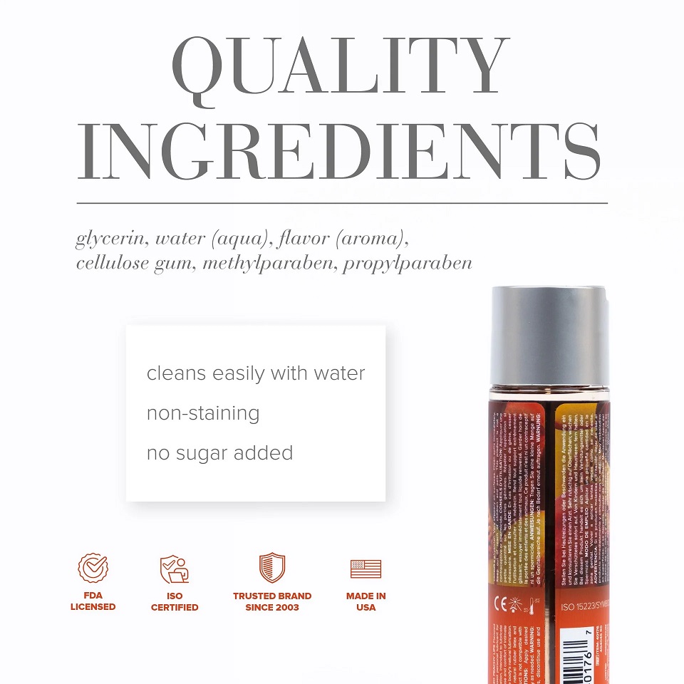 JO H2O Peachy Lips flavored lubricant lets you enjoy the fle... JO - H2O Peach Lubricant - 120ml photo-2