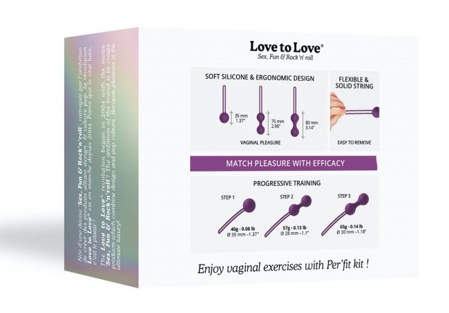 PER'FIT KIT is your perineum's loyal ally!
This trai... Love to Love - Per'Fit Kit Kegel Set - Purple photo-17