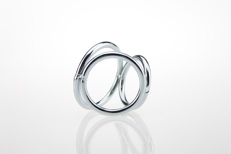 MT - Cock Ring Triple 32x40x45 mm MT - Cock Ring Triple 32x40x45 mm photo-3