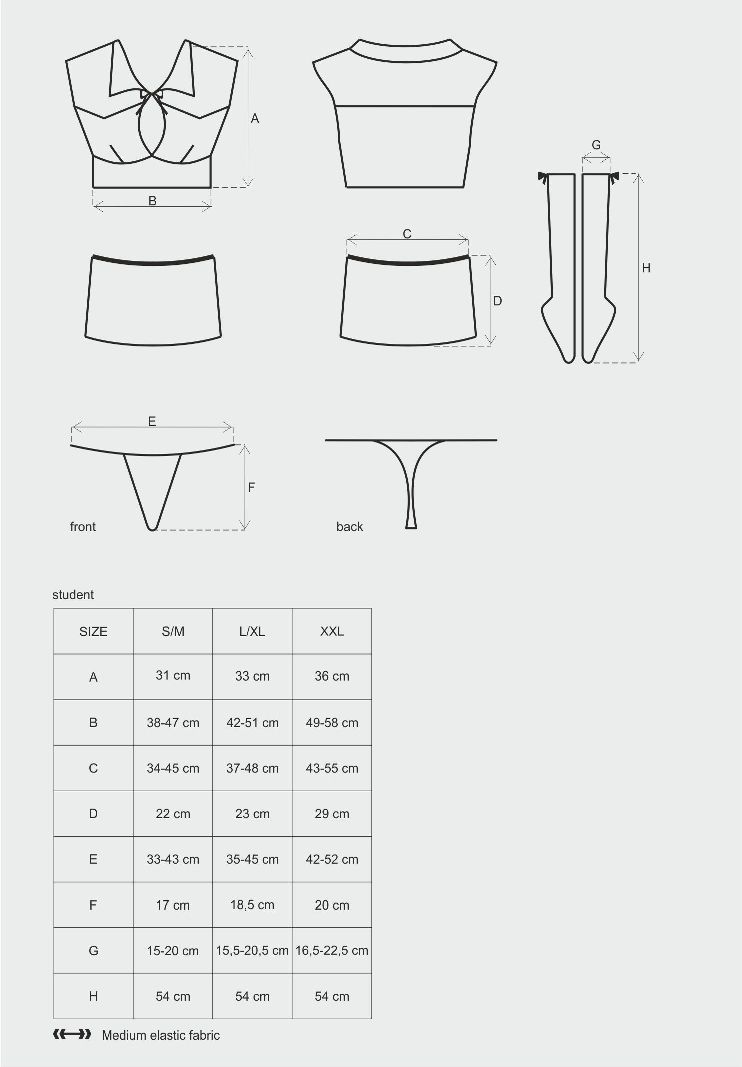 Of course you are! Wearing this spicy school uniform you can... Obsessive - Student Costume 4 pcs - S/M photo-11